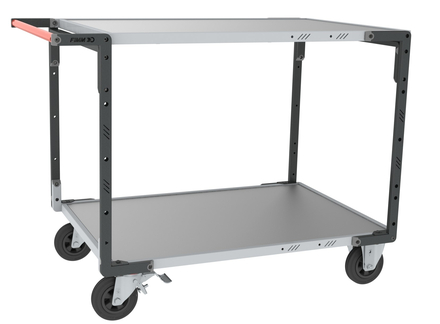 Servante Flat-Pack 2 plateaux tôle 1200x800 mm 400 kg - FIMM - 884732332