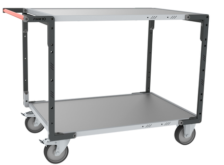 Servante Flat-Pack 2 plateaux tôle 1200x800 mm charge 400 kg - FIMM - 884732442