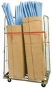 Roll conteneur 2 côtés+sangle 1200 x 800 x 1800 mm CU 400 kg FIMM - 885006619