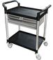 Desserte 250 kg alu 2 plateaux 680x450 mm plastique 2 tiroirs FIMM - 885007672