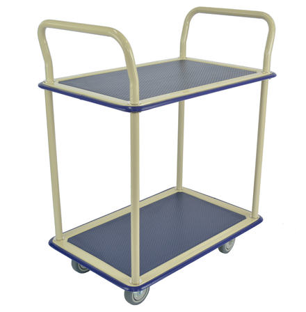 Desserte 200kg tôle 2 plateaux 740x480 mm + tapis caoutchouc FIMM - 885007680
