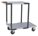 Servante montée 2 plateaux mélaminé + roues CC 250 kg - FIMM - 886721111