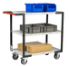 Servante montée 3 plateaux mélaminé 850x500 mm roues TPE 250 kg - FIMM - 886721124