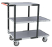 Servante montée 3 plateaux mélaminé + roues TPE 250 kg - FIMM - 886721125