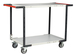 Servante montée 2 plateaux mélaminé double poignées 850x500 mm roues TPE 250 kg - FIMM - 886721126