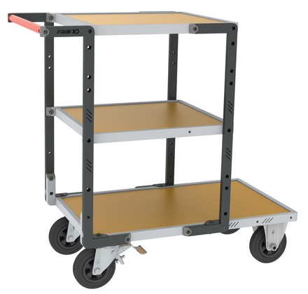 Servante montée 3 plateaux charge 400 kg - FIMM - 886721233