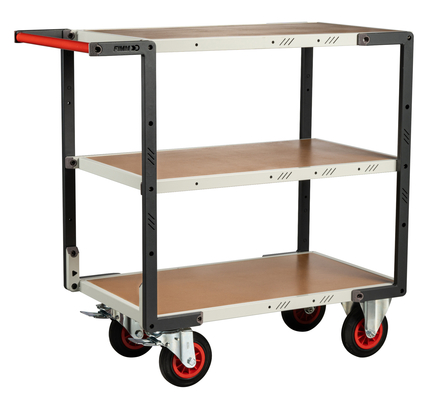 Servante montée 3 plateaux 850x500 mm charge 400 kg - FIMM - 886721234