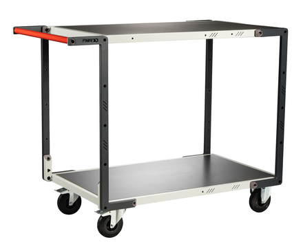 Servante montée 2 plateaux tôle 850x500 mm roues CC 250 kg - FIMM - 886721312