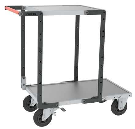 Servante montée 2 plateaux tôle galva charge 400 kg - FIMM - 886721331