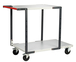Servante montée 2 plateaux mélaminé + roues CC 250 kg - FIMM - 886722111