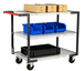 Servante montée 3 plateaux mélaminé 1000x600 mm roues CC 250 kg - FIMM - 886722114