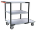 Servante montée 3 plateaux mélaminé + roues TPE 250 kg - FIMM - 886722123