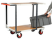 Servante montée 2 plateaux médium 1000x600 mm roues CC 400 kg - FIMM - 886722232