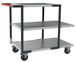 Servante montée 3 plateaux tôle galva + roues CC 250 kg - FIMM - 886722315