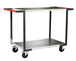 Servante montée 2 plateaux tôle galva double poignées 1000x600 mm roues CC 250 kg - FIMM - 886722316