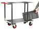 Servante montée 2 plateaux tôle 1000x600 mm roues CC 400 kg - FIMM - 886722332