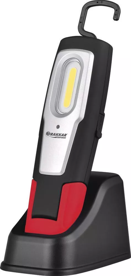 Baladeuse d'atelier led 600 lumens articulée rechargeable sur socle DRAKKAR EQUIPEMENT - 02421