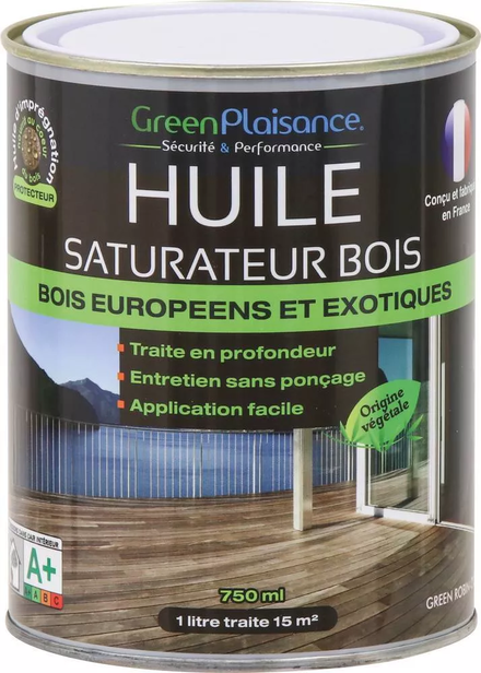 Huile saturateur spéciale terrasse en bois GREEN PLAISANCE - 09947