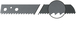 Lame droite - L530mm - dents 6.3mm FEIN - 63503040003