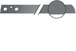 Lame droite - HSS - L300mm - dents 2.1mm FEIN - 63503070000