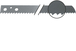 Lame droite - L300mm - dents 6.3mm FEIN - 63503071009