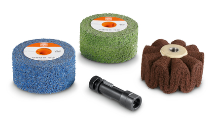Set acier inoxydable pour le satinage de profilés FEIN - 63721054020