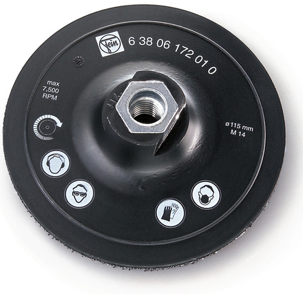 Plateau de fixation auto-agrippant Ø115mm M14 FEIN - 63806172010