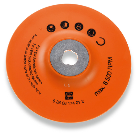 Plateau souple Ø180mm sans dispositif de serrage FEIN - 63806174012