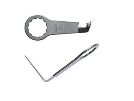 Couteau incurvé denté en forme de L 38mm - Pack de 2 FEIN - 63903209014