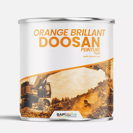 PEINTURE BRILLANTE ORANGE DOOSAN 1KG