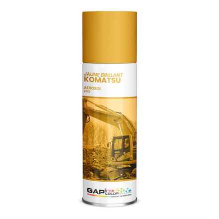 AEROSOL JAUNE KOMATSU 1470 400ML