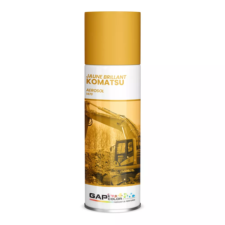 AEROSOL JAUNE KOMATSU 1470 400ML