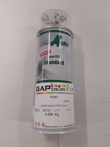 AEROSOL PU41 2K1K JAUNE HAULOTTE 2 400ML