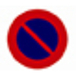 Disque 'stationnement interdit' Ø 290 . PP VINMER - 381005