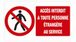 Plaque 330x200 'Accès interdit à toute personne étrangère au service' VINMER - 386002