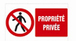 Plaque 330x200 'Propriété privée' VINMER - 386004