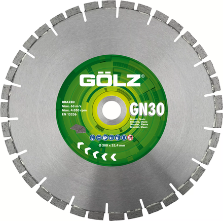 Disques GN-30 ø300 25,4 GOLZ - GN30300