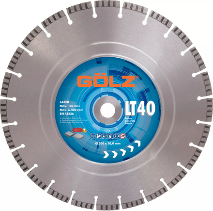 Disques LT-40 ø300 (3,2) 20,0 GOLZ - LT40300F