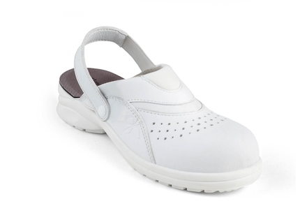 SABOTS DE SECURITE GASTON MILLE 'LADY' GAMME FLOWERGRIP AZALÉE BLANC SB E A SRC-AZAT1