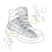 CHAUSSURES DE SECURITE HAUTE GASTON MILLE ANTICUT ANTI-COUPURES S3L AN CR HI CI HRO FO LG SR - PHAC3