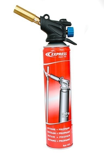 LAMPE À SOUDER 342 AVEC LANCE FLAMME DARD, ALLUMAGE PIEZO + CARTOUCHE GAZ 555 - EXPRESS - 342