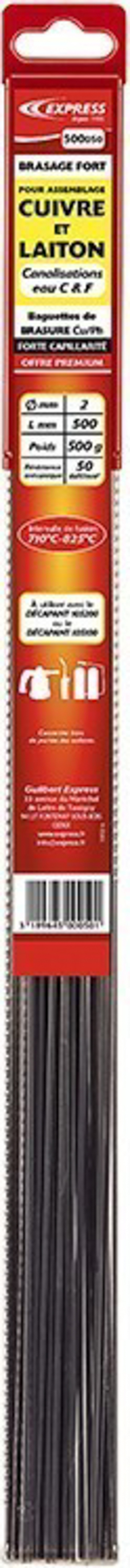 BAGUETTES DE BRASURE - EXPRESS POUR CANALISATIONS EAU CHAUDE ET FROIDE - EXPRESS - 500050