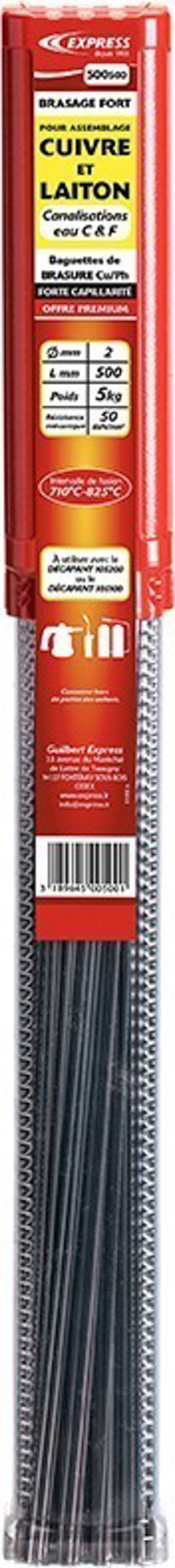Baguettes de brasure Express pour canalisations eau chaude et froide EXPRESS - 500500