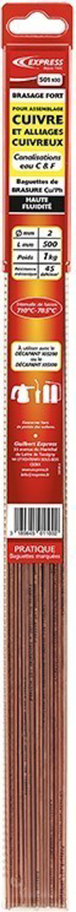 BAGUETTES DE BRASURE CUIVRE HAUTE TENEUR EN PH - EXPRESS - 501100