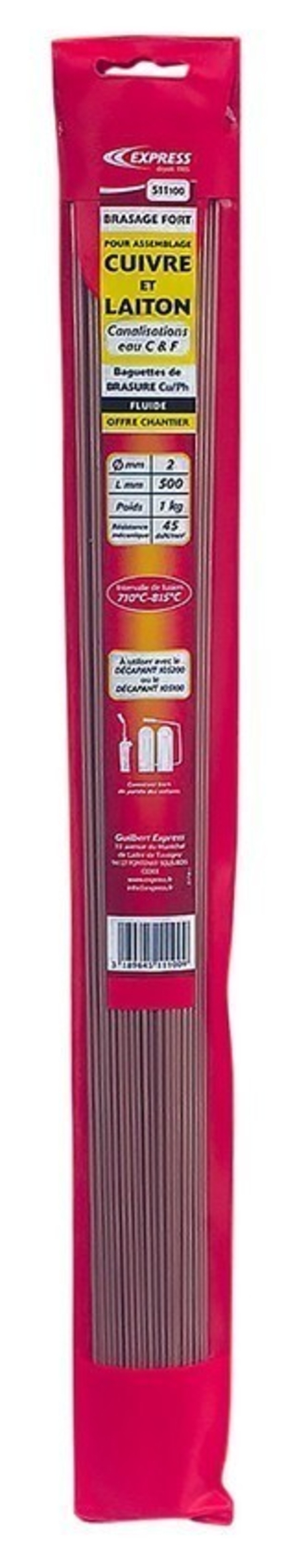 Baguettes de brasure spécial cuivre et laiton EXPRESS - 511100