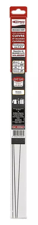 BAGUETTES DE BRASURE CUIVRE ZINC 34% ARGENT - EXPRESS - 534003