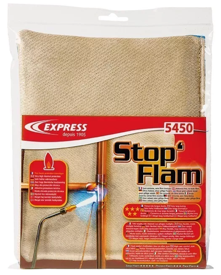 Protection thermique souple pour protéger de la flamme tous les revêtements muraux. Réutilisable. EXPRESS - 5450