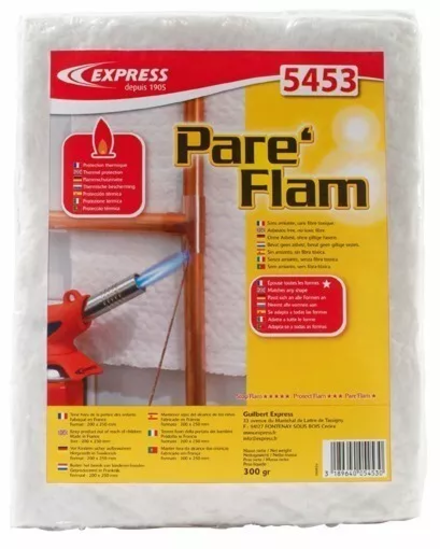 Protection thermique souple pour protéger tous les revêtements muraux de la flamme. Réutilisable. EXPRESS - 5453