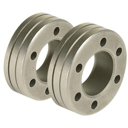 LOT DE 2 GALETS TYPE C - FIL PLEIN ACIER Ø 0.8/1.0 - GYS - 042094