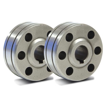 LOT DE 2 GALETS TYPE B - FIL PLEIN ALU Ø 1.2/1.6 - GYS - 042391